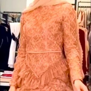 New modest blush colored maxi dress. Absolutely beautiful